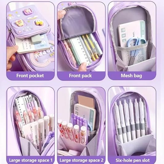 Canvas Premium Pencil Case – Large Capacity Organizer