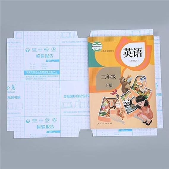 Transparent Book Cover Stickers [30 Pcs- 3 Different Sizes -10 Each]
