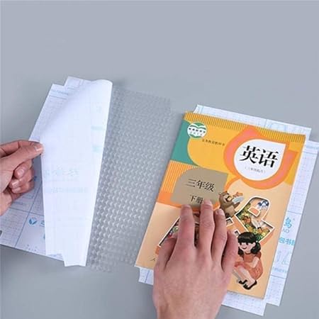 Transparent Book Cover Stickers [30 Pcs- 3 Different Sizes -10 Each]