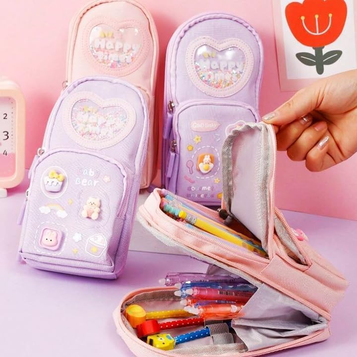 Canvas Premium Pencil Case – Large Capacity Organizer