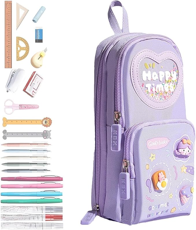 Canvas Premium Pencil Case – Large Capacity Organizer