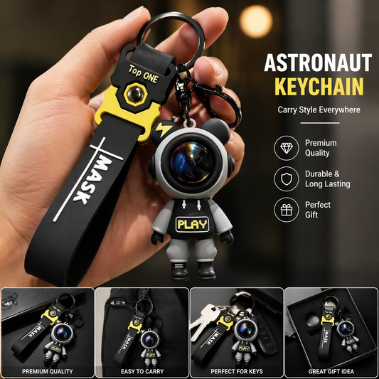 Astronaut Keychain Premium Space Pendant Keyring for Bags, Cars & Everyday Use