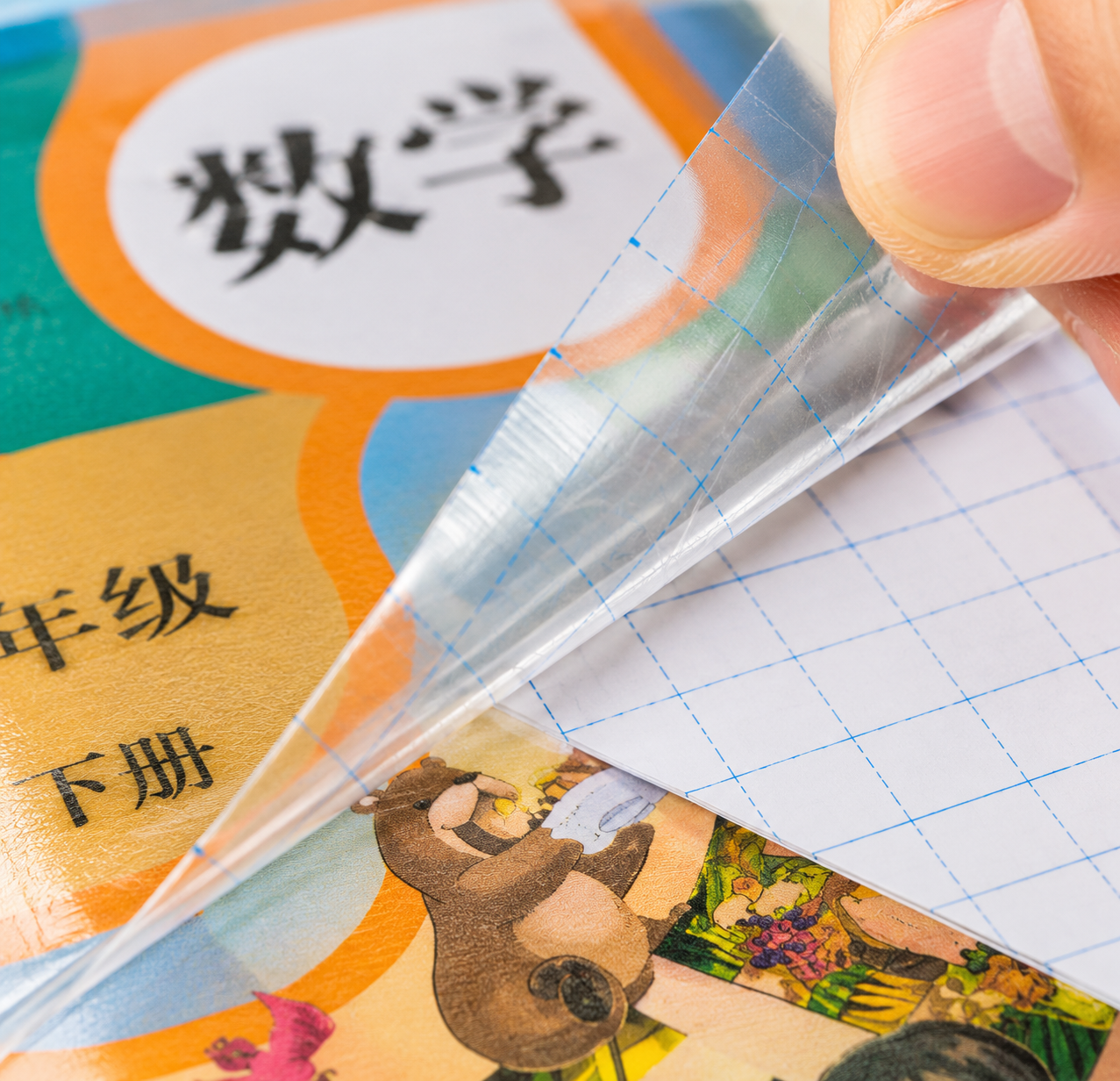 Self-Adhesive Transparent Book Cover Film — Waterproof Protective Sheet for School Textbooks & Notebooks | Pack of 30